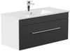 Badmöbel SANTINI 100 SoftClose schwarz : Schwarz Bild 3