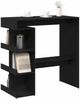 Bartisch, Stehtisch, Bistrotisch Schwarz Eichen-Optik 100 x 48 x 101,5 cm Holzwerkstoff Bild 3