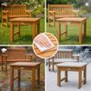 Beistelltisch LOTTE eckig - 51 x 39 x 43 cm, Holz, Teak | Kleiner Tisch Couchtisch für Wohnzimmer Bild 4