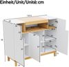 Sideboard,Drei Türen,Geeignet für Wohn- und Esszimmer ,Multifunktionales Aufbewahrungsmöbel. Bild 3