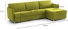Dmora Sofa mit Halbinsel Posina, Ecksofa für Wohnzimmer, gepolstert, abnehmbarer Bezug, 100 % Made in Italy-Qualität, 260x160 h90 cm, Grün Bild 3