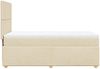 vidaXL Boxspringbett mit Matratze Creme 90x200 cm Stoff 3291161 Bild 5