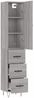 vidaXL Highboard Grau Sonoma 34,5x34x180 cm Holzwerkstoff 3198887 Bild 4