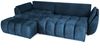 Ecksofa Schlafsofa Sofa COLLIN in Stoff Monolith Blau Ottomane Links Bild 2