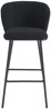 Vente-unique - SENORASE Barhocker Stoff Schwarz - B 54 cm x H 97 cm x L 50 cm Bild 3