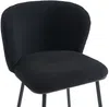 Vente-unique - SENORASE Barhocker Stoff Schwarz - B 54 cm x H 97 cm x L 50 cm Bild 5