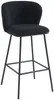 Vente-unique - SENORASE Barhocker Stoff Schwarz - B 54 cm x H 97 cm x L 50 cm Bild 4