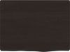 vidaXL Wandregal Dunkelbraun 40x30x2 cm Massivholz Eiche Behandelt 363746 Bild 4