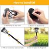 6er Set Solar-Gartenleuchten IP44 warmweiß für Wege Bild 5