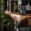 Wandregal Akazienholz massiv, modernes Design mit Baumkante, Natur, 150 cm breit Bild 5