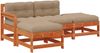 vidaXL Garten-Lounge-Set 4 pcs Wachsbraun Massives Kiefernholz 3418114 Bild 2