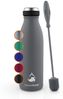 coolrhino Isolierflasche rhinoTherm2 Edelstahl Trinkflasche 500 ml / 1 liter, Thermosflasche BPA frei mit Reinigungsbürste, Spülmaschinenfest Bild 2