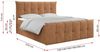 Boxspringbett, mit Fußteil, 2 Bettkästen - PREMIUM-11 - 160x200cm - Orange Stoff - H3 Bild 5