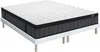 Vente-unique - TOLCA Mattress and bed base set Stoff Weiß - B 90 cm180 cm x H 31 cm25 cm x L 200 cm Bild 1