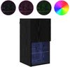 vidaXL Wandmontierter TV-Schrank Schwarz Eichen-Optik Holzwerkstoff 882946 Bild 4