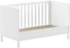 Baby-/Juniorbett Eva 70 x 140 cm Kiefer MDF Weiß Bild 3