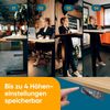 Bellini M2 Pro Höhenverstellbarer Schreibtisch Gestell [3 Fach Teleskop] -Für alle Tischplatten geeignet Bild 5