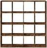 vidaXL Bücherregal Räuchereiche 137,5x29x137,5 cm Holzwerkstoff 3310293 Bild 4