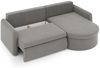 Ecksofa Schlafsofa FELIZ Stoff Faro Grün Ottomane Rechts Bild 3