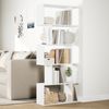 vidaXL Raumteiler Bücherregal 5-stufig Weiß 70x24x161 cm Holzwerkstoff 858093 Bild 4