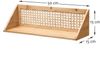 Calicosy Wandregal aus Bambus und natürlichem Rattan - 50 cm - Helles Holz Bild 5