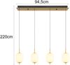 Hängeleuchte Esszimmer LED Hängelampe Esstisch Wohnzimmer Glas 4-flammig 15217-4 Bild 4