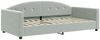 vidaXL Tagesbett Ausziehbar mit Matratzen Hellgrau 100x200 cm Samt 3197332 Bild 4