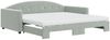 vidaXL Tagesbett Ausziehbar mit Matratzen Hellgrau 100x200 cm Samt 3197332 Bild 2