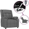 vidaXL Relaxsessel Elektrisch Dunkelgrau Stoff 3143568 Bild 2