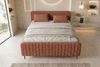 Boxspringbett Aurelio - Boucle-Stoff - terracotta - 180x200 cm Bild 4