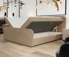 Boxspringbett Schlafzimmerbett MABEL 180x200cm Stoff Opera Velvet Schwarz Bild 3