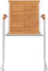 vidaXL Gartenstühle mit Kissen 2 Stk. Massivholz Akazie und Stahl 3061498 Bild 5