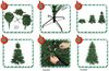 HXT 1015 Weiß 210 cm künstlicher Weihnachtsbaum inkl. Metallständer, schwer entflammbar Bild 4