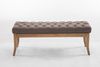 CLP Sitzbank Ramses Stoff antik-hell mit hochwertiger Polsterung,taupe 120 cm Bild 3