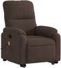 vidaXL Massagesessel mit Aufstehhilfe Braun Mikrofasergewebe 3204935 Bild 3