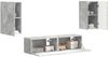 vidaXL TV-Schrankset 4 pcs Beton Grau Holzwerkstoff 3409153 Bild 3