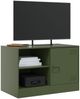 vidaXL TV-Schränke 2 Stk. Olivgrün 67x39x44 cm Stahl 841700 Bild 3