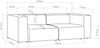 Sofa Suldal 2-Sitzer Textil Grau [en. casa] Bild 3