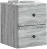 vidaXL Wandmontierter Nachttisch Graues Sonoma 34,5 x 33 x 40 cm 899157 Bild 2