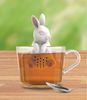 Winkee Teesieb Hase - Bunny, Silikon, (Tee-Ei, lebensmittelecht), hitzebeständig bis 200°C, ca. 8 cm hoch Bild 3