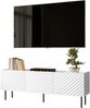 TV-Lowboard Likade 165 3D mit 3 Drehtüren (Farbe: Weiß) Bild 3