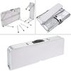 Casaria Campingtisch Set Klapptisch 2 Bänke 3 tlg, Aluminium weiß, 90 x 60 x 70 cm Bild 3