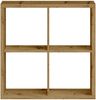Raumteiler >Style< 4 Fächer, Artisan Eiche Dekor - 77x77x38cm (BxHxT) Bild 4