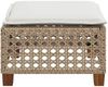vidaXL Gartenhocker mit Kissen Beige 63,5x56x32 cm Poly Rattan 365934 Bild 5