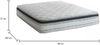 Dmora Einzelmatratze Adrano, abnehmbarer Bezug aus Memory Foam+Gel und Taschenfedern, 100 % Made in Italy, milbenhemmend und hypoallergen, 80 x 200 x 27 cm Bild 3