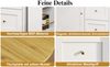 Bartisch B 138-204 x T 39 x H 105 cm, MDF/Metall, klappbar mit 360°-Drehscheibe, weiß Bild 5