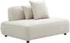 Vente-unique - LELACO Chaise longue Stoff Beige - B 105 cm x H 74 cm x L 145 cm Bild 2