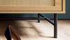 FINEBUY Schuhbank FB104622 (Garderobenbank Gepolstert, 100 cm Eiche-Dekor), Sitzbank Schmal Flur mit Stauraum, Flurbank Bild 5
