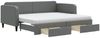 vidaXL Tagesbett Ausziehbar mit Schubladen Dunkelgrau 90x190 cm Stoff 3196881 Bild 2