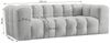 Fun Möbel 3-Sitzer Sofa Designersofa FUN LEONOR, Stoff Moly oder Tiffani, Sofa-Rücken echt bezogen Bild 4